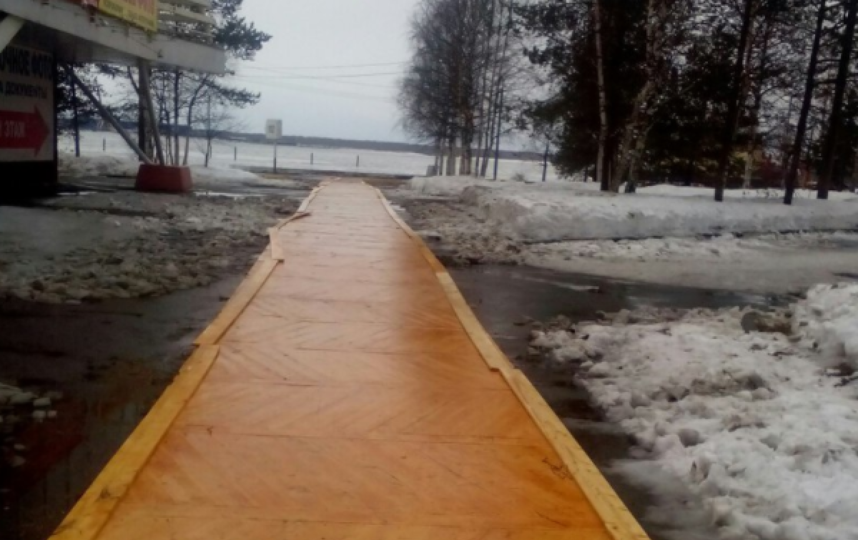 Паркетный тротуар в Архангельске. Фото Предоставлено Екатериной Жуковой.