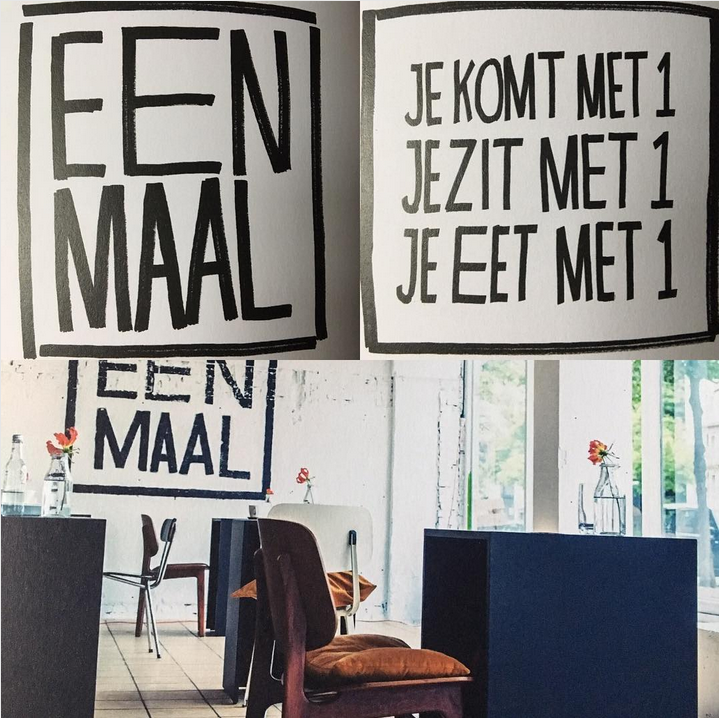 В Амстердаме открыли ресторан для одиночек. Фото Скриншот Instagram/matylda_grzelak