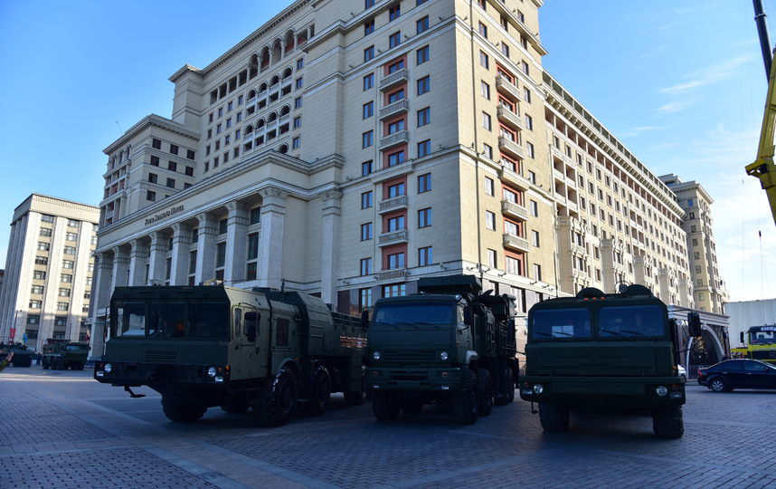 Военная техника перед парадом 9 мая в Москве (архивное фото). Фото Василий Кузьмичёнок