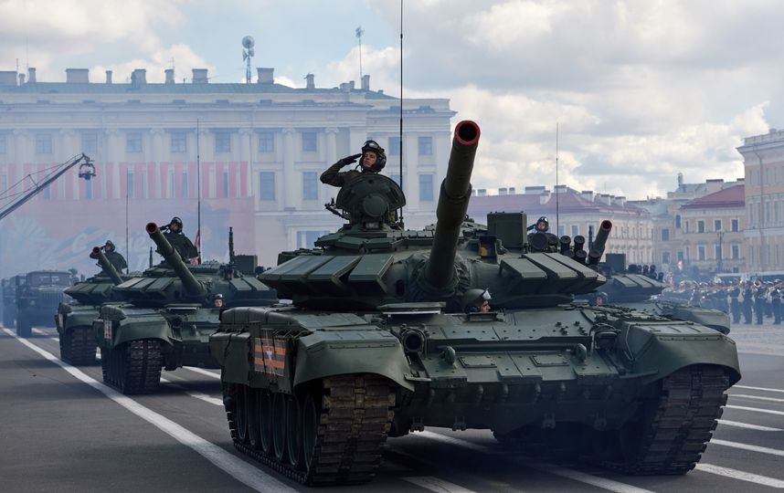 Военная техника на Параде Победы в Петербурге - 2017. 
