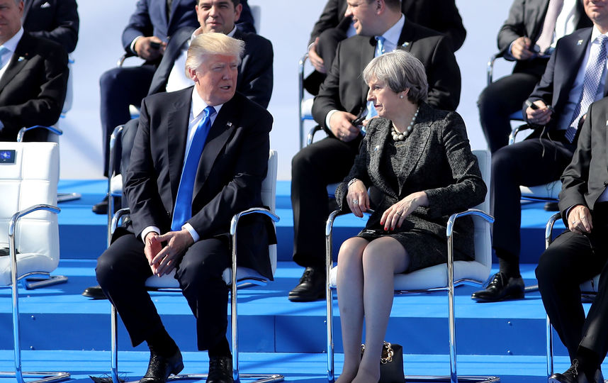 Дональд Трамп на саммите НАТО в Брюсселе. Фото AFP