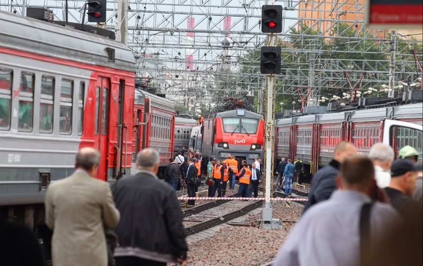 Столкновение поездов фото