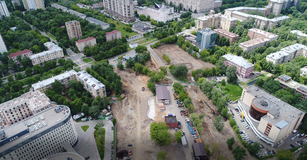 Строительство двух новых парков началось в Москве. Фото mos.ru