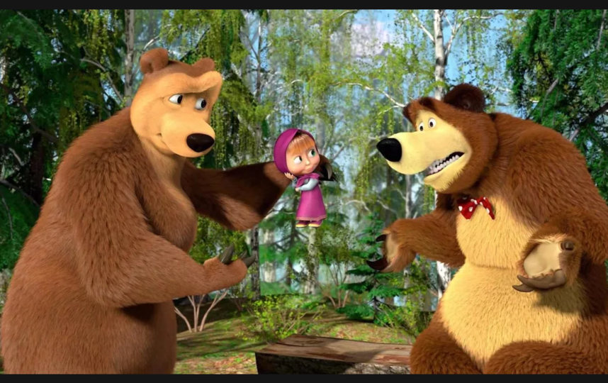 Маша и медведь фонк в лес приходит. Маша и медведь картинки.
