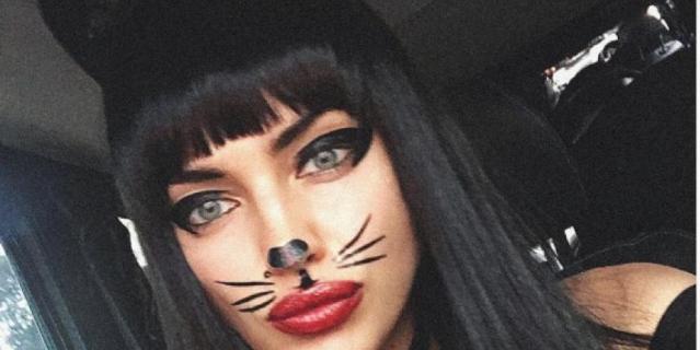 Ирина Шейк на Хэллоуин стала кошкой. Ирина Шейк на Хэллоуин стала кошкой.