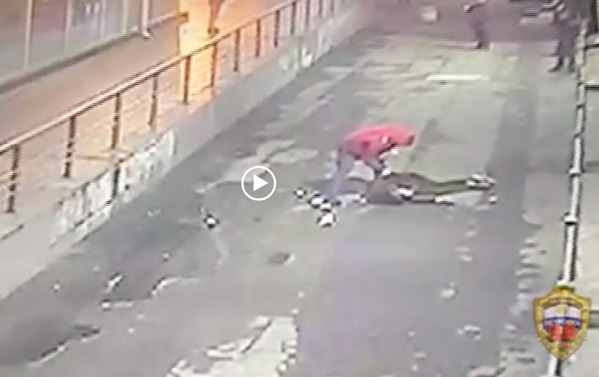 Видео нападения от первого лица