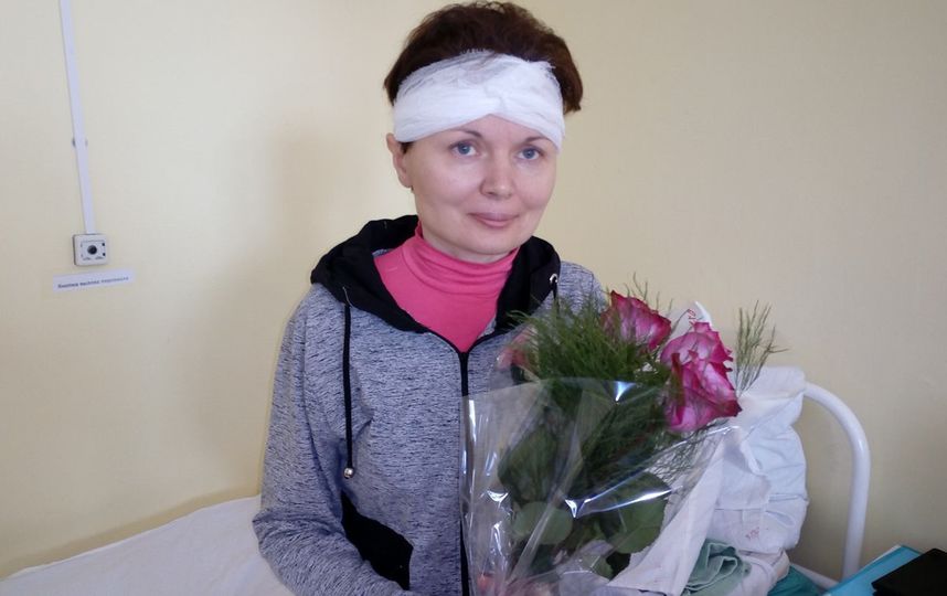 Ирина Раменская в больнице. Фото Facebook/dora.khamaganova