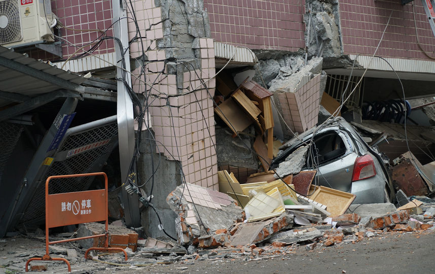 Последствия землетрясения на Тайване. Фото AFP