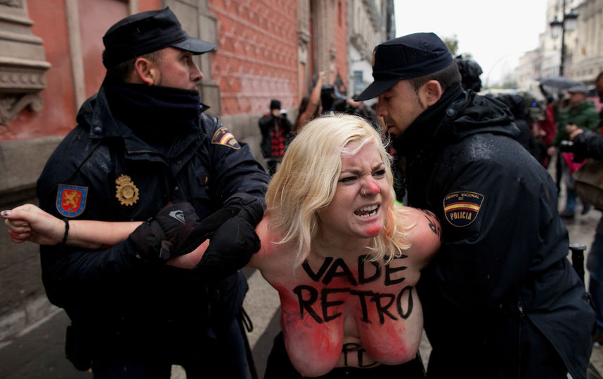 Активистки Femen регулярно устраивают акции - с 2013 года. Фото Getty
