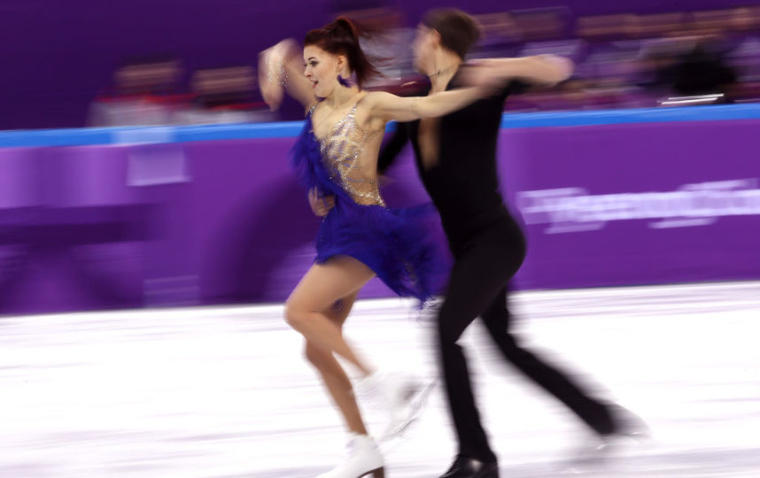 Екатерина Боброва и Дмитрий Соловьев, выступление на Олимпийских играх. Фото Getty