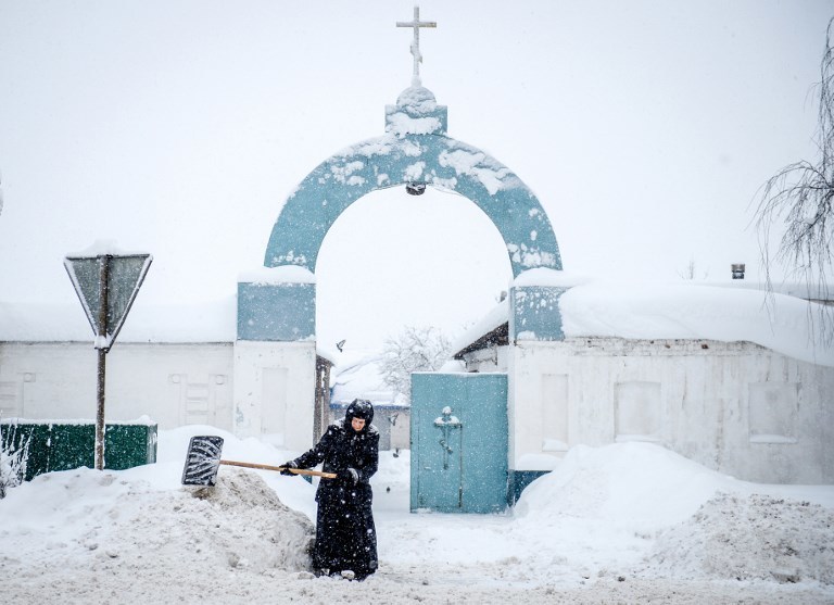 Снегопады в Москве. Фото AFP