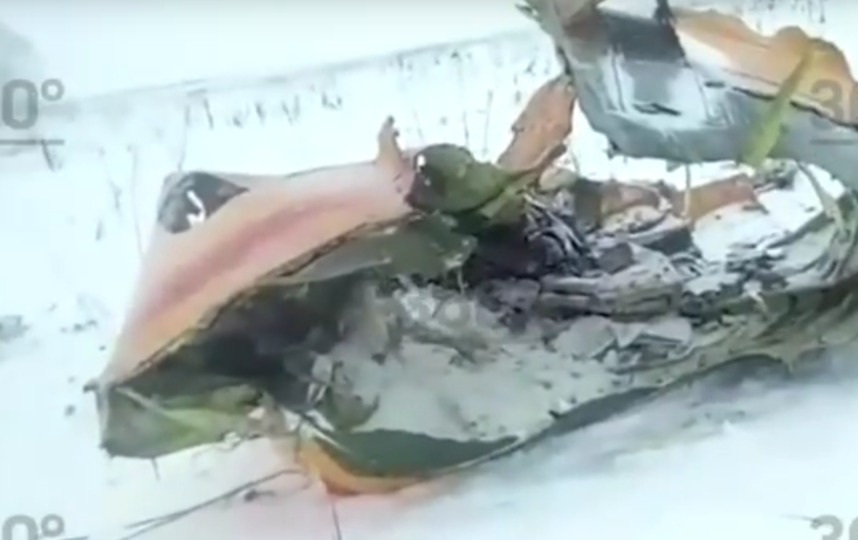 Крушение самолета Ан - 148. Фото Скриншот видео. 