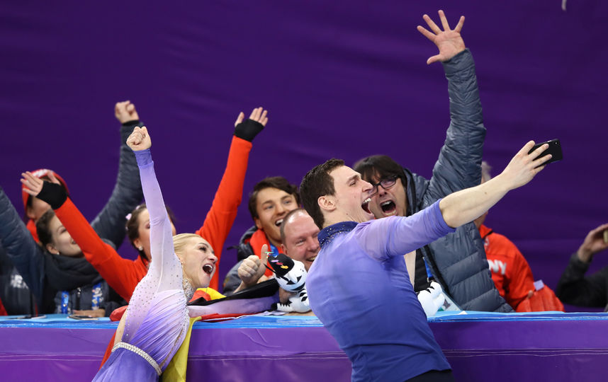 Соревнования спортивных пар на Олимпиаде в Пхенчхане. Фото Getty