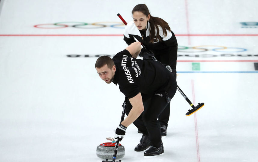 Александр КРушельницкий и Анастасия Брызгалова на Олимпиаде в Пхенчхане. Фото Getty