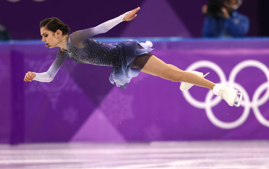 Загитова и Медведева на Олимпиаде поставили рекорды. На фото - Евгения Медведева. Фото Getty