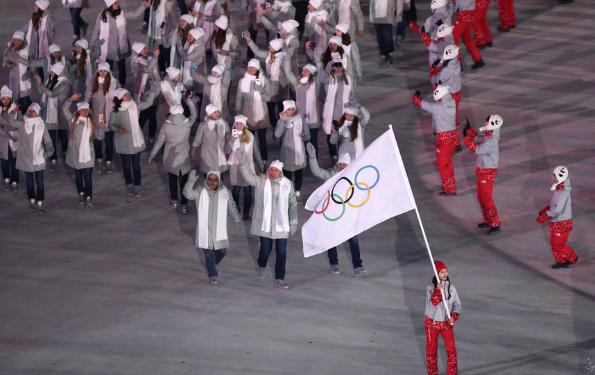 Сборная России на церемонии открытия Олимпиады. Фото Getty