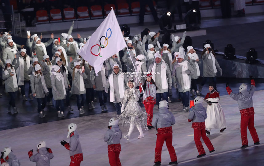 Сборная России на церемонии открытия Олимпиады. Фото Getty