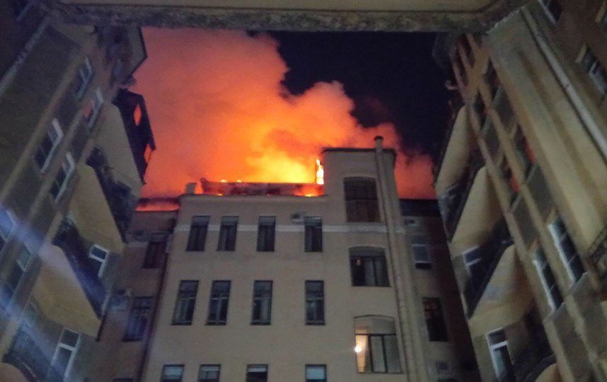 Фото пожара на Куйбышева появились в Сети. Фото vk.com