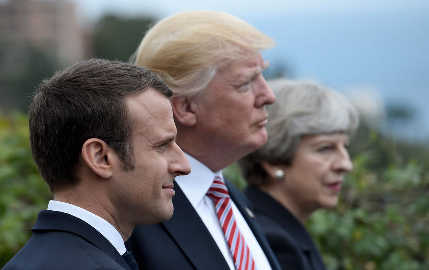 Лидеры США, Франции и Великобритании. Фото AFP