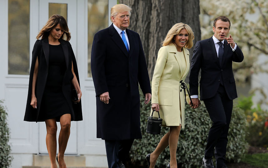 Президент США с женой и их гости явно были в приподнятном настроении и много улыбались. Фото Getty