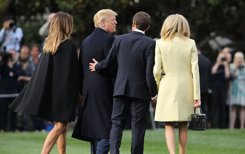Президент США с женой и их гости явно были в приподнятном настроении и много улыбались. Фото Getty