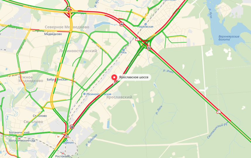 Пробки на боровском шоссе в сторону москвы сейчас карта