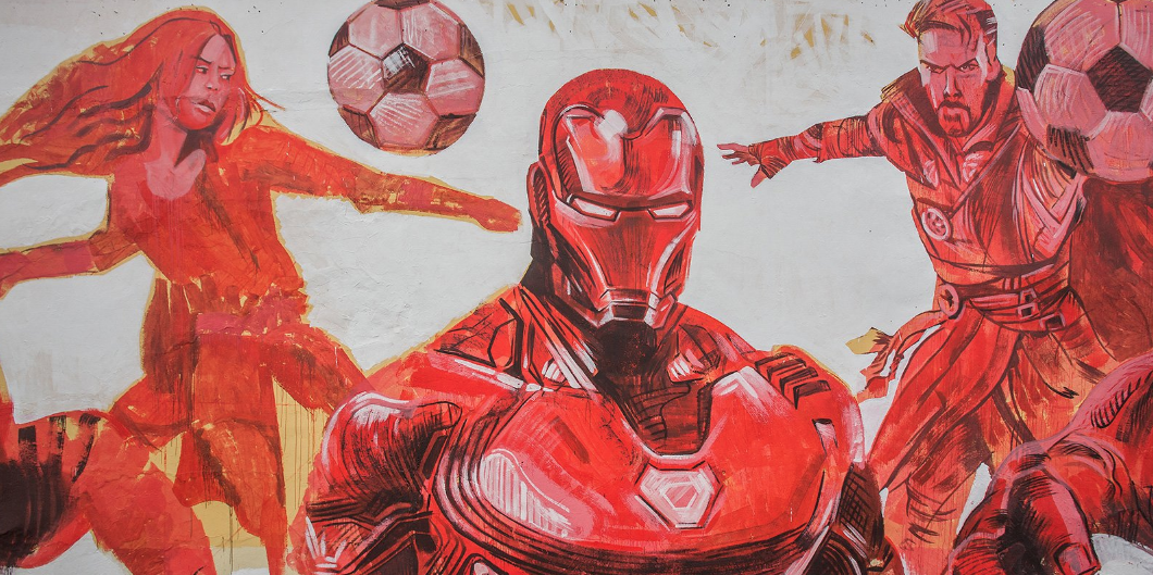 В Москве появились граффити с героями "Мстителей". Фото mos.ru