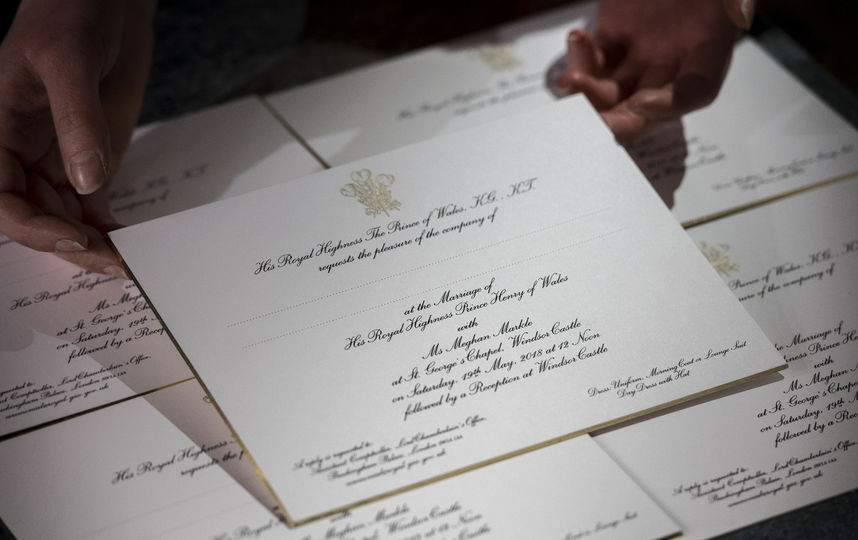 Приглашение на свадьбу принца Гарри и Меган Маркл. Фото Getty