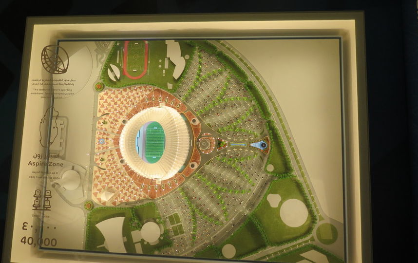 Макет стадиона Khalifa. Фото Станислав Купцов