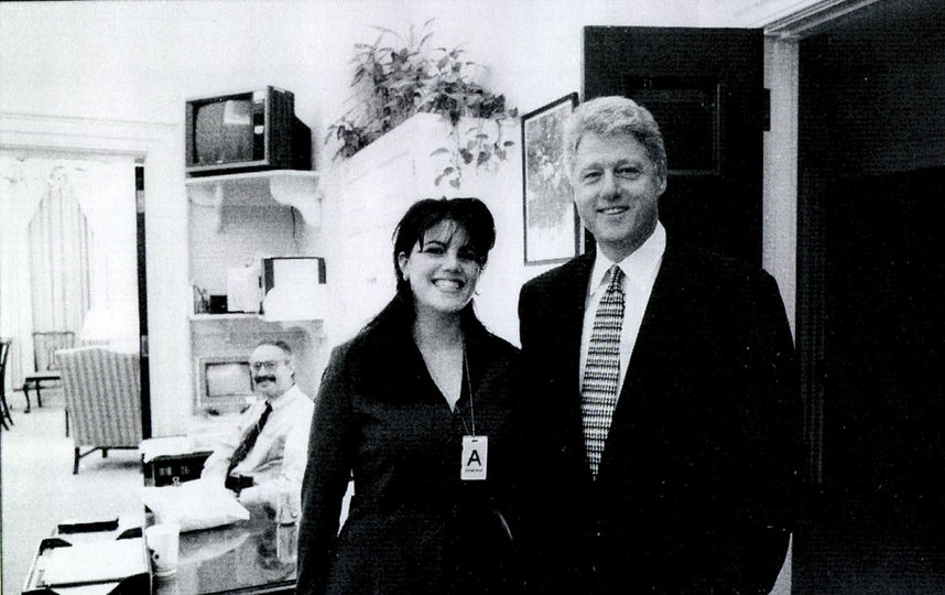 Моника Левински и Билл Клинтон. Фото Getty