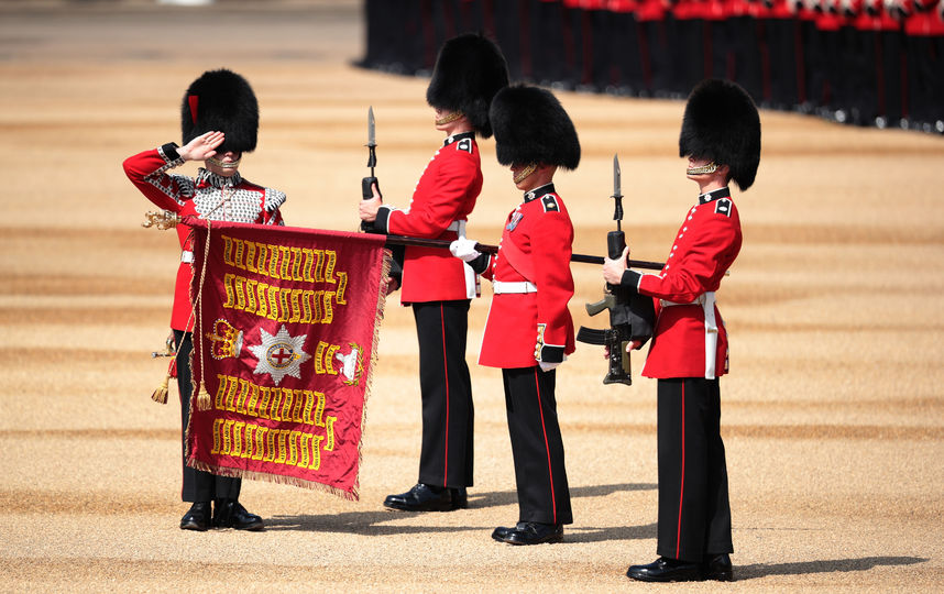  Trooping the Colour.  Getty