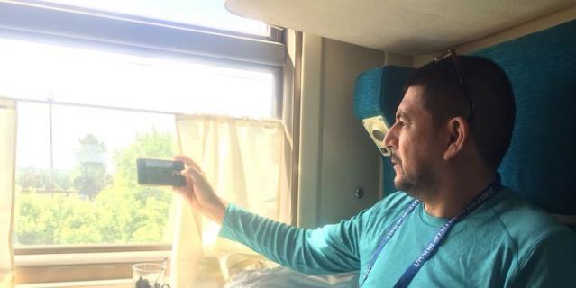 Эстевес Альфаро Хорхе Луис в поезде Москва - Саранск. Эстевес Альфаро Хорхе Луис в поезде Москва - Саранск.