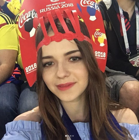 Болельщица матча Колумбия – Англия. Фото Instagram/marinalit25