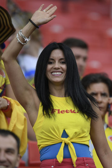 Болельщица матча Колумбия – Англия. Фото AFP