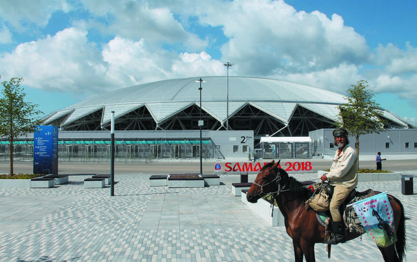 «Самара Арена» напомнила Цзин Ли небесный купол. Фото Анатолий Головко, "Metro"