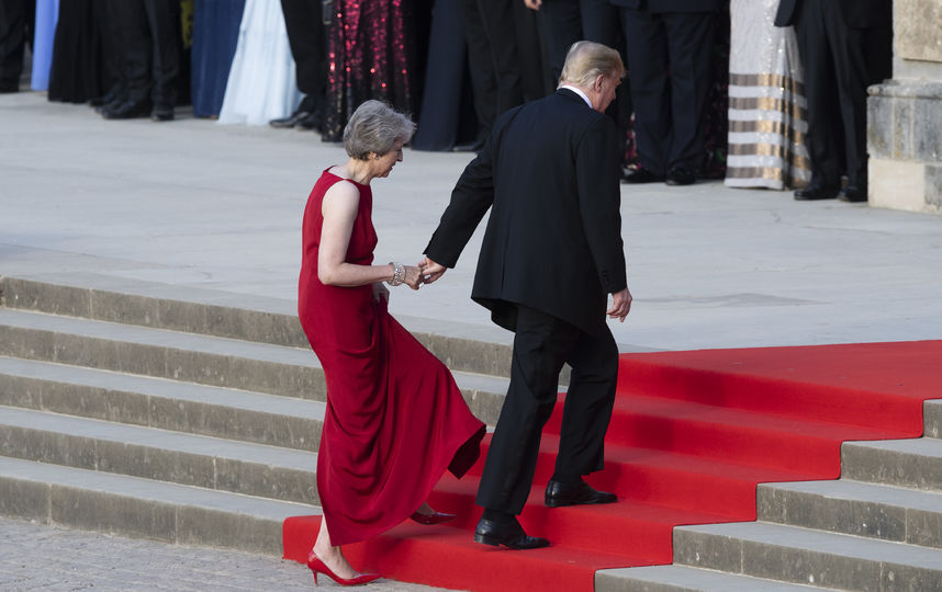 Дональд Трамп и Тереза Мэй. Фото AFP