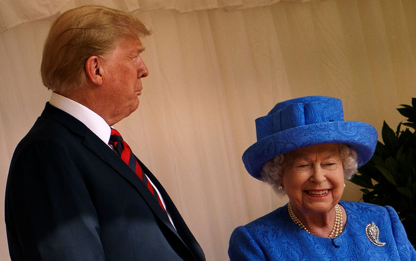 Елизавета II и Дональд Трамп. Фото AFP