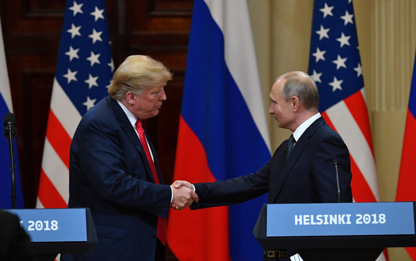 Владимир Путин и Дональд Трамп встретились в Хельсинки. Фото AFP