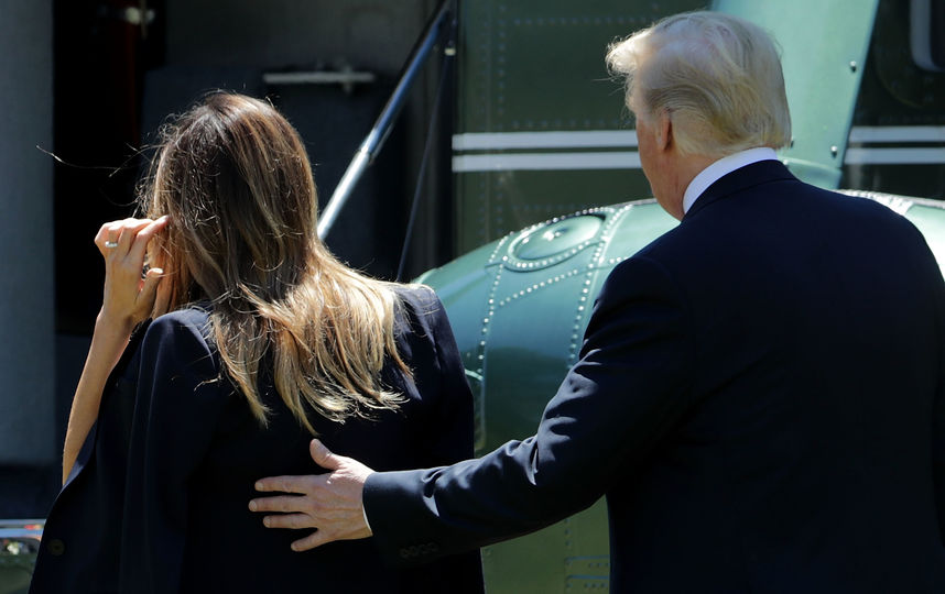 Дональд и Мелания Трамп вернулись в США. Фото Getty