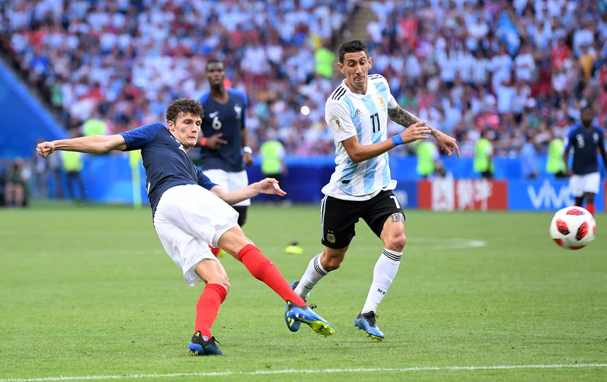 Гол француза Бенжамена Павара в ворота сборной Аргентины признан лучшим на чемпионате мира 2018 года. Фото Getty