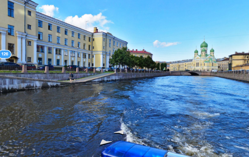 На Яндекс.Картах появились панорамы Санкт-Петербурга, снятые с воды. 