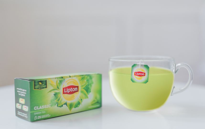 зеленый чай Lipton. 