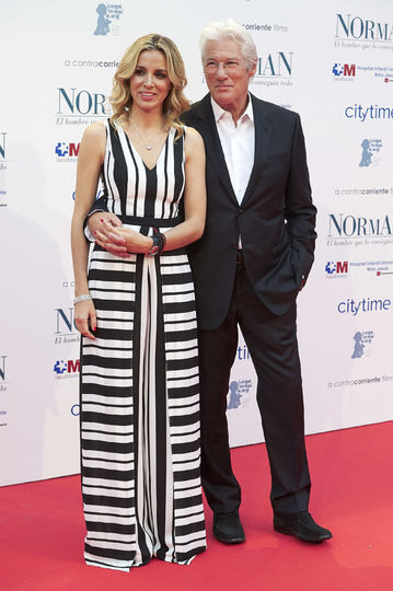 Ричард Гир и его супруга Алехандра Силва. Фото Getty