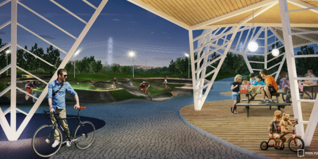 Крупнейший в столице памп-трек для велосипедистов и роллеров построят в парке 850-летия Москвы