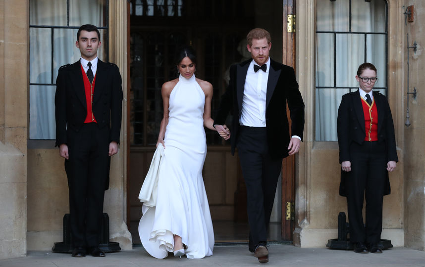 Меган Маркл в платье от Стеллы Маккартни на своей свадьбе с принцем Гарри. Фото Getty