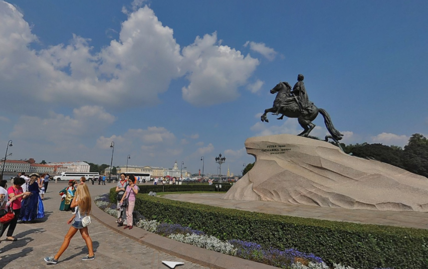 Медный Всадник. Фото Яндекс.Панорамы