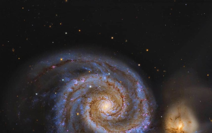 Галактика Водоворот. Фото Скриншот Instagram/cosmic.speck