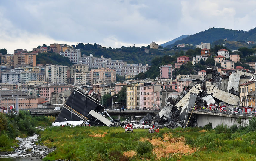 Трагедия в Генуе. Фото Getty