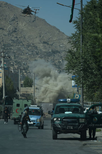 Обстрел Кабула. Фото AFP