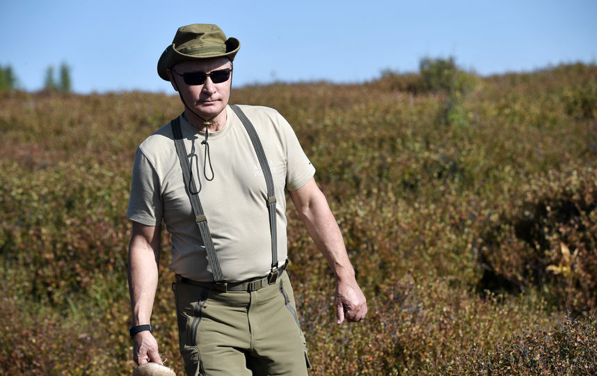 Владимир Путин на отдыхе в Тыве. Фото AFP